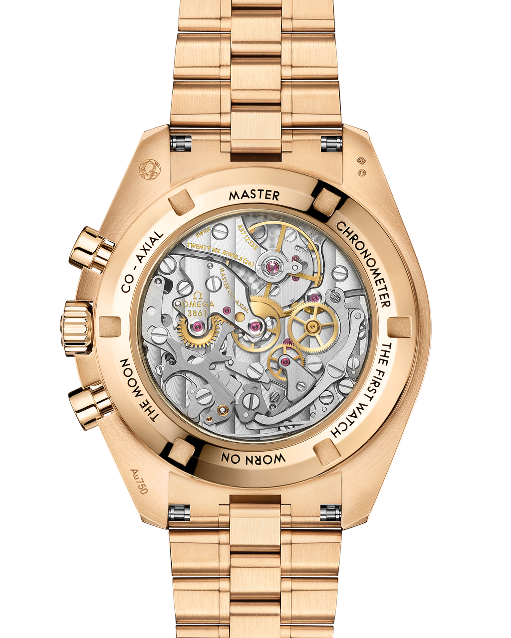 Speedmaster Moonwatch Professional 42 mm, Moonshine™ gold on Moonshine™ gold - 31060425001002 - View 2