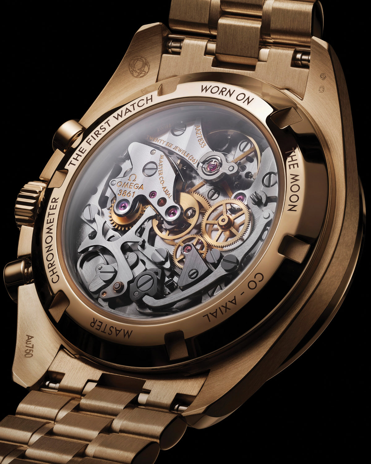 Speedmaster Moonwatch Professional 42 mm, Moonshine™ gold on Moonshine™ gold - 31060425001002 - View 11