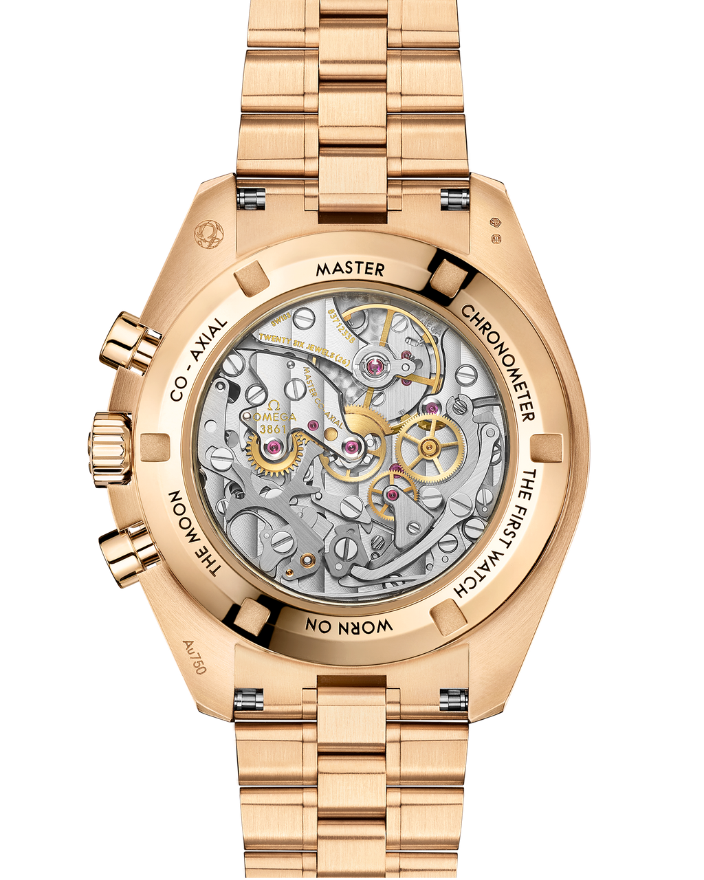 Speedmaster Moonwatch Professional 42 mm, Moonshine™ gold on Moonshine™ gold - 31060425010001 - View 2