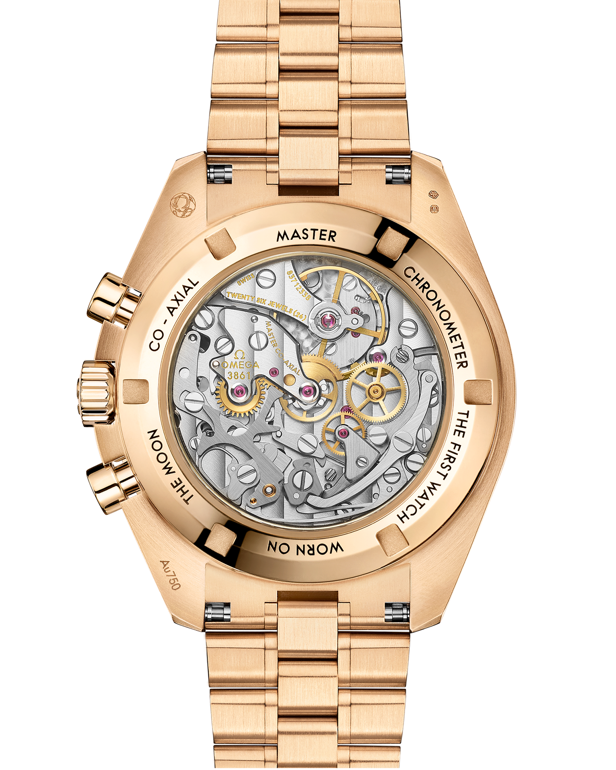 Speedmaster Moonwatch Professional 42 mm, Moonshine™ gold on Moonshine™ gold - 31060425010001 - View 2