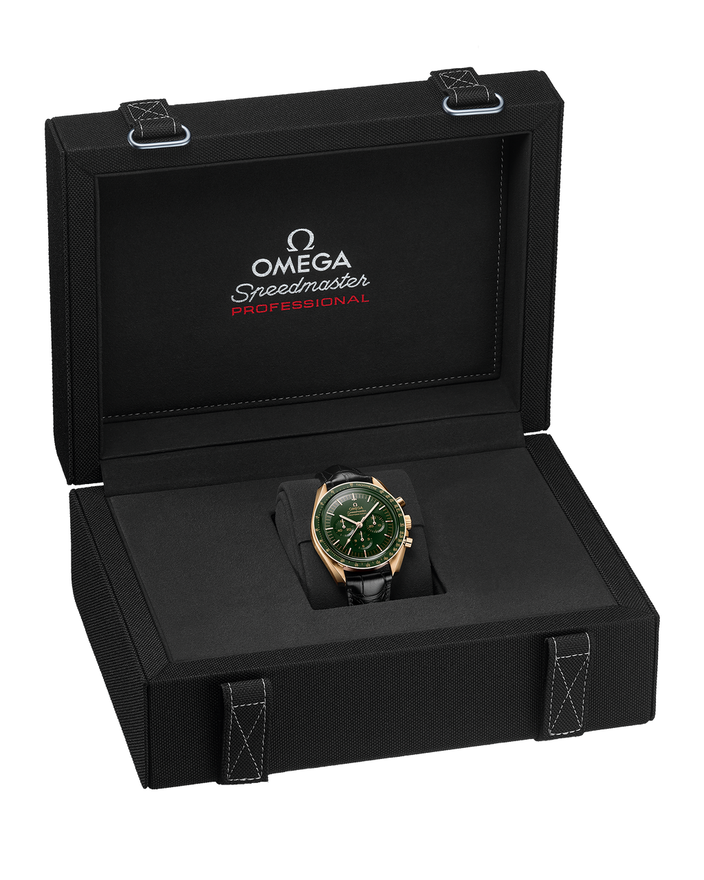 Speedmaster Moonwatch Professional 42 mm, Moonshine™ gold on leather strap - 31063425010001 - View 5
