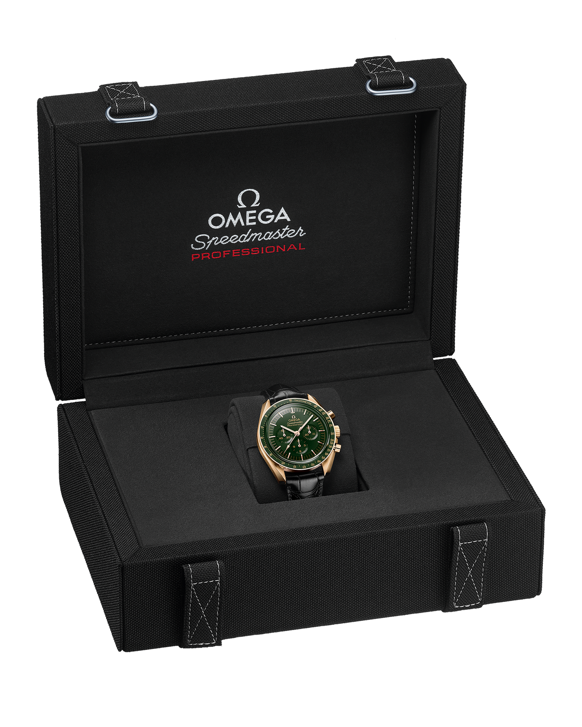 Speedmaster Moonwatch Professional 42 mm, Moonshine™ gold on leather strap - 31063425010001 - View 5