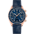 Speedmaster Racing 44.25 mm, Sedna™ gold on leather strap - 32953445103001 - View 1