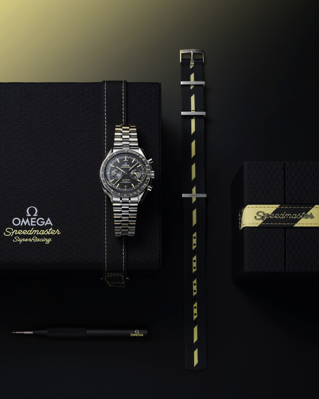 Speedmaster Super Racing 44.25 mm, steel on steel - 32930445101003 - View 4