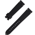 OMEGA Two‑piece strap Black leather strap with pin buckle — 032CUZ006675W