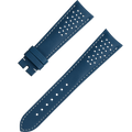 OMEGA Two‑piece strap Blue leather strap with pin buckle — 032CUZ010011W