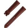 OMEGA Two‑piece strap Brown leather strap with pin buckle — 98000409W