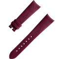 OMEGA Two‑piece strap Burgundy vegan strap with pin buckle — 032Z017136W