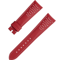OMEGA Two‑piece strap Red leather strap with pin buckle — 032CUZ010020W
