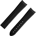 OMEGA Two‑piece strap Speedmaster Dark Side of the Moon black rubber strap with foldover clasp — 032Z016654W