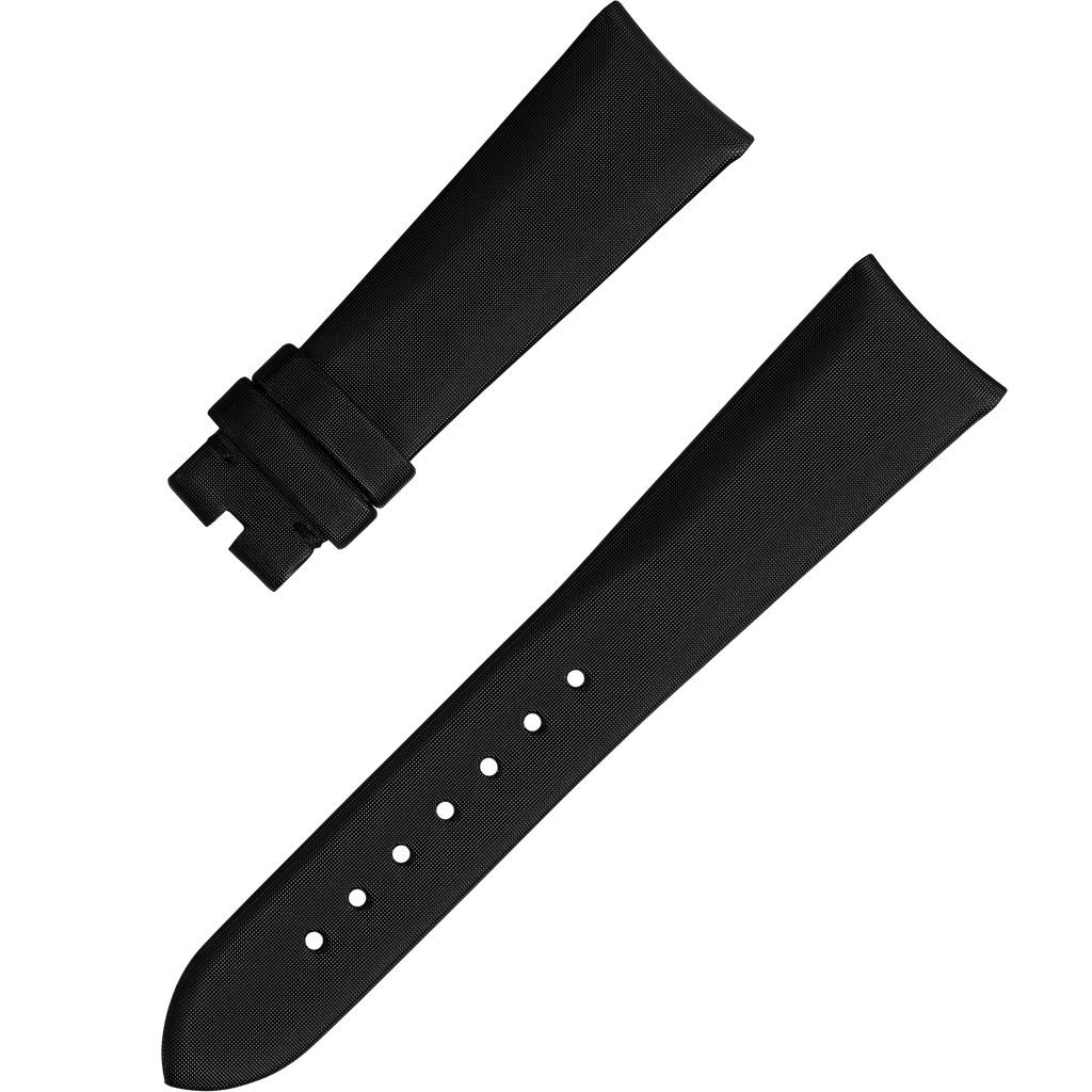 OMEGA Two‑piece strap Technological-satin black strap with pin buckle — 032CWZ010000W