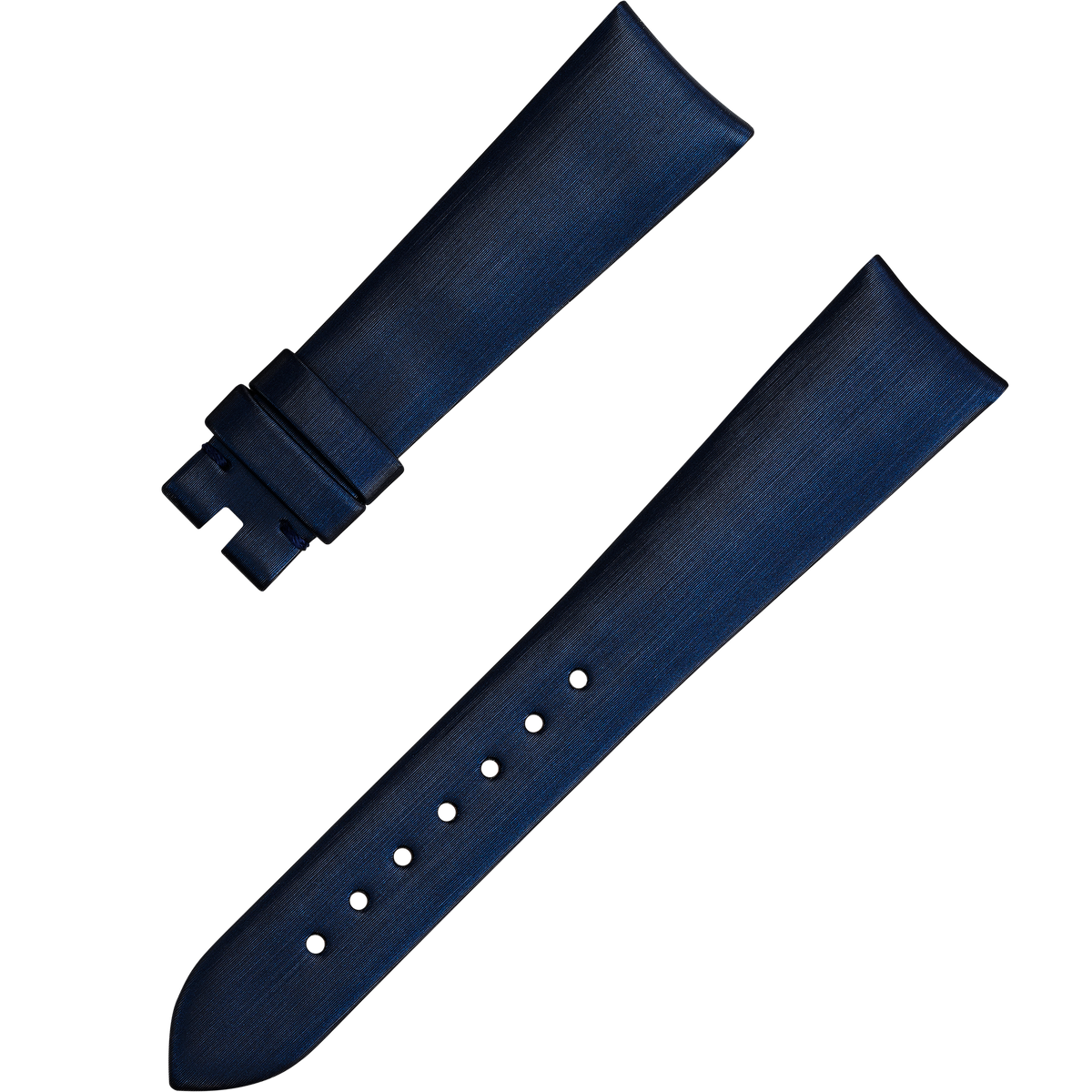 OMEGA Two‑piece strap Technological-satin blue strap with pin buckle — 032CWZ009997W