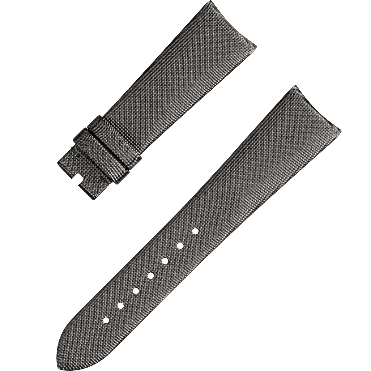 OMEGA Two‑piece strap Technological-satin grey strap with pin buckle — 032CWZ010006W