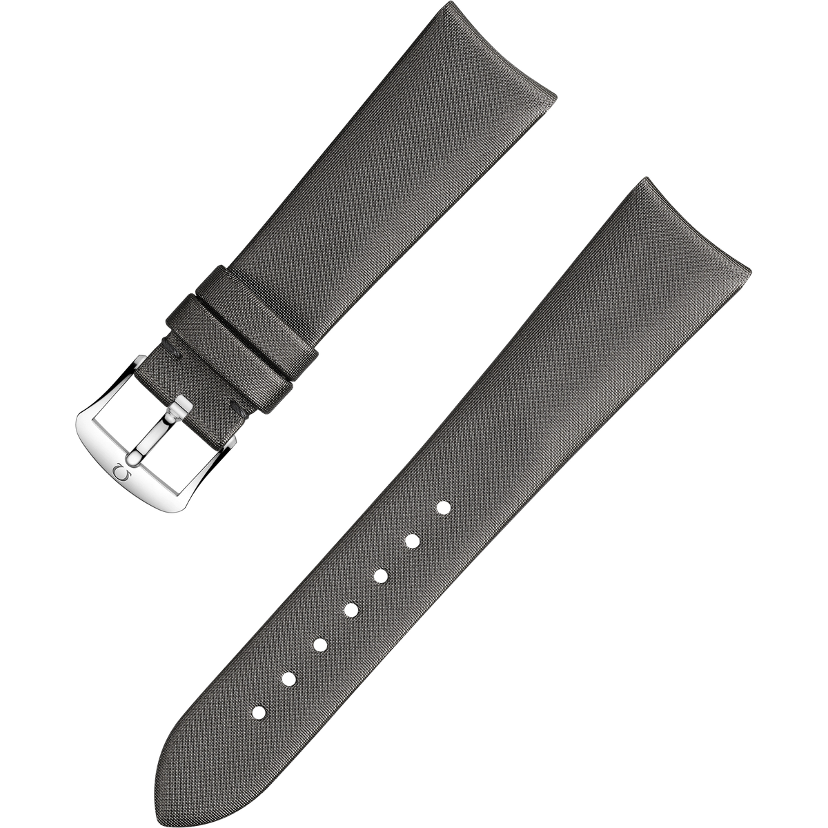 OMEGA Two‑piece strap Technological-satin grey strap with pin buckle — 032CWZ010006W
