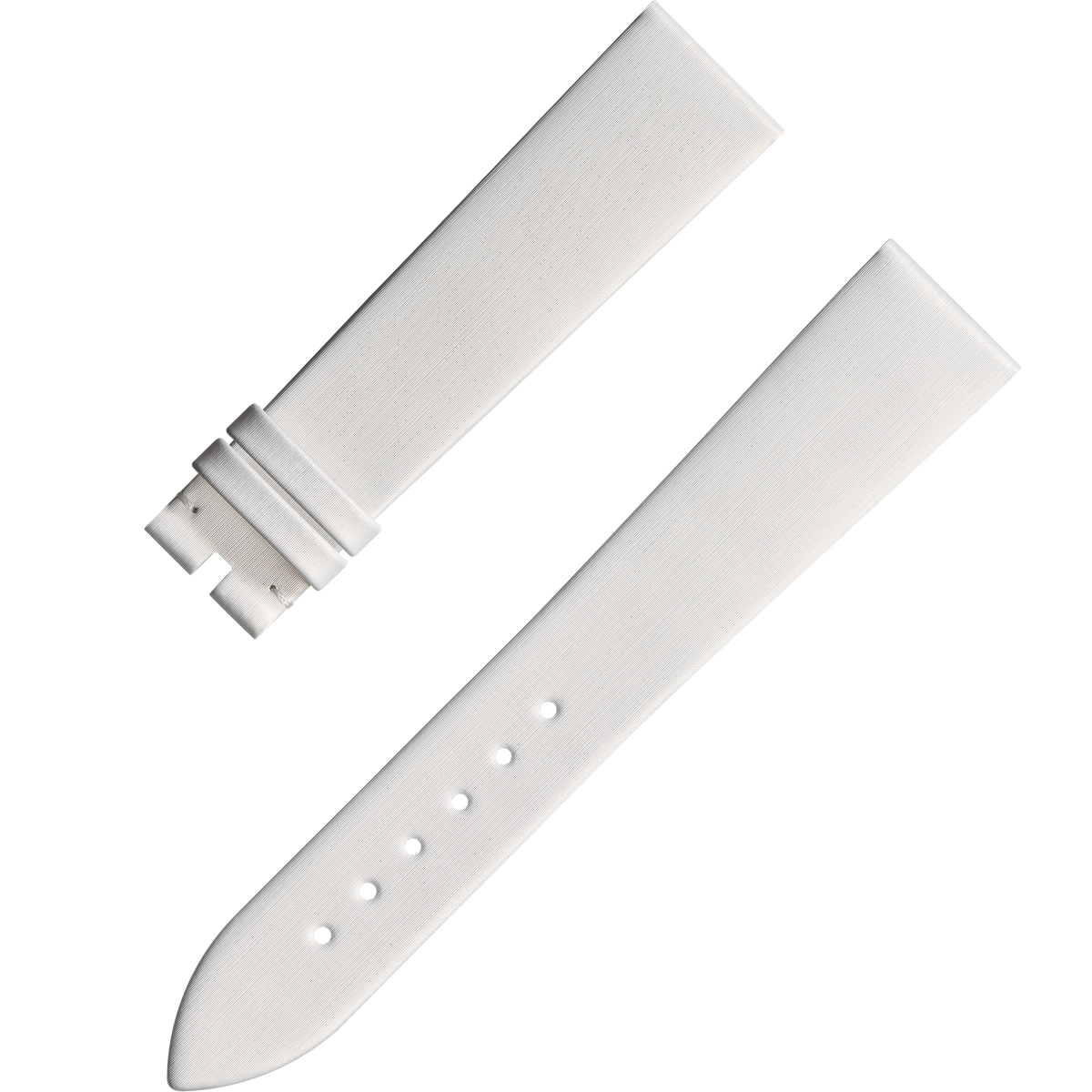 OMEGA Two‑piece strap White leather strap with pin buckle — 98000463W